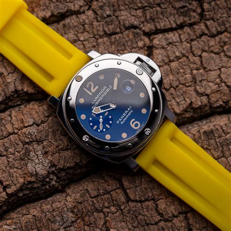 yellow strap horus panerai|Panerai Yellow Rubber Straps – HorusIndia.